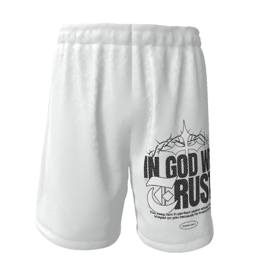 TRUSTWORTHY 020 - “TRUST IN GOD” MESH SHORTS